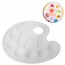 BANDEJA PALETA GODE DE PLASTICO OVAL P/PINTURA C/10 DIVISORIAS