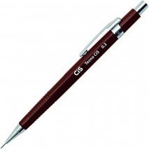 Lapiseira Técnica TecnoCiS 0.3mm cor Marrom com Clip de Metal