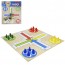 JOGO LUDO COM TABULEIRO DE MADEIRA MDF + 1 DADO E 16 PINOS NA SOLAPA