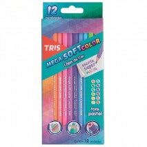 Lapis de Cor Tris Mega Soft Color Tons de Pastel(c/12)Unid