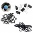 KIT ESCRITORIO COM CLIPS + BINDERS E E ALFINETE / TACHINHA PARA MAPA E CORTICA 69 PECAS