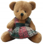 URSO MARROM NATALINO 11CM XADREZ