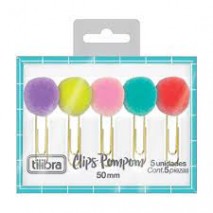 Clips Pompom 50mm 5 Unidades Tilibra Bs/1