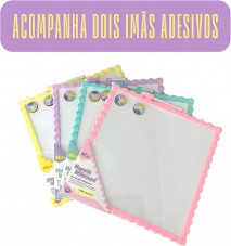 QUADRO BRANCO MAGNÉTICO DUPLA FACE + 2 IMÃS