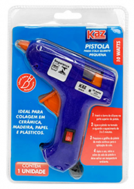 PISTOLA P/COLA QUENTE PQ 10W PRETA R.4007