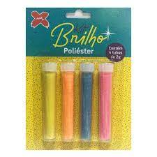 Glitter Kit Brilho Neon Poliéster 4 Tubos de 2g 7034 Make+