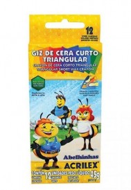 Giz de Cera Big Curto 12 cores Triangular 45g Acrilex