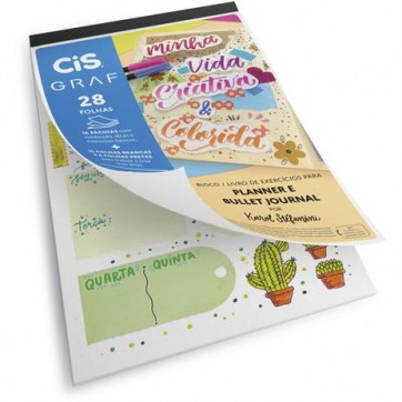 Bloco para Planner e Bullet Journal Cis Graf 180g A4 28 folhas